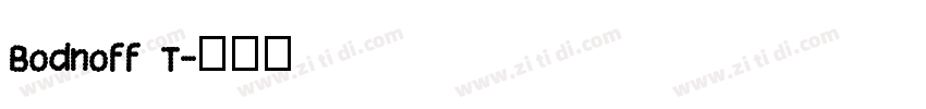Bodnoff T字体转换